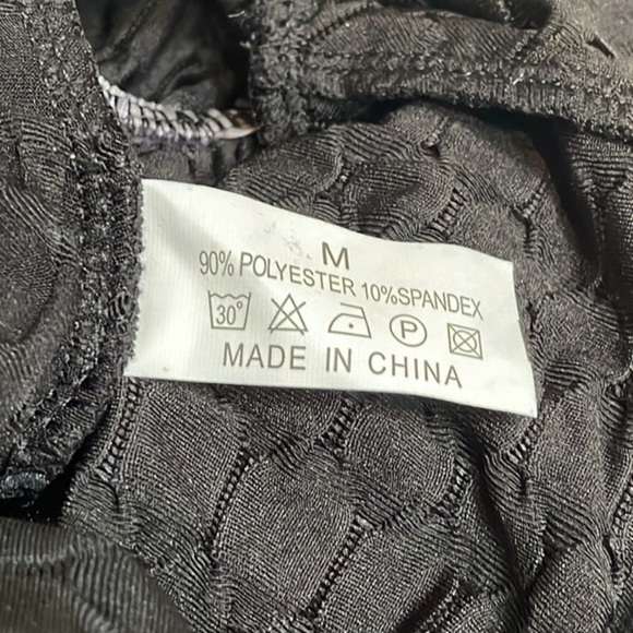 Women’s black high waisted ruched Butt lift yoga workout exercise legging Sz M - Picture 2 of 4